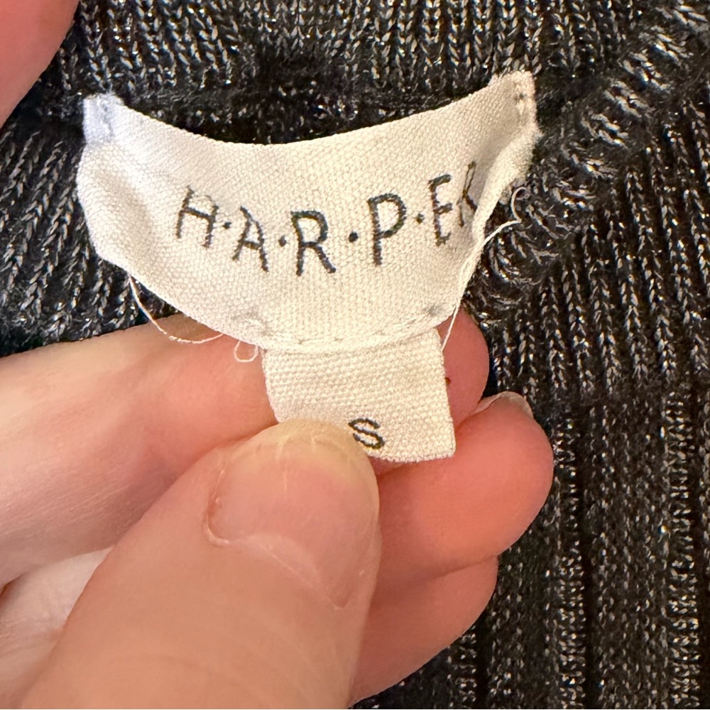 2 piece set - Harper Metallic Crew Neck Sweater & matching pleased skirt - Picture 4 of 8